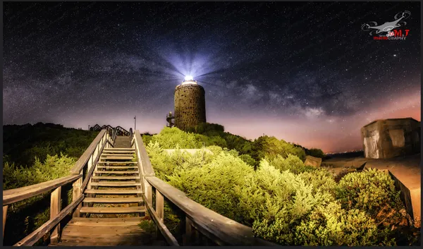 faro camarinal, fotografía nocturna en Tarifa