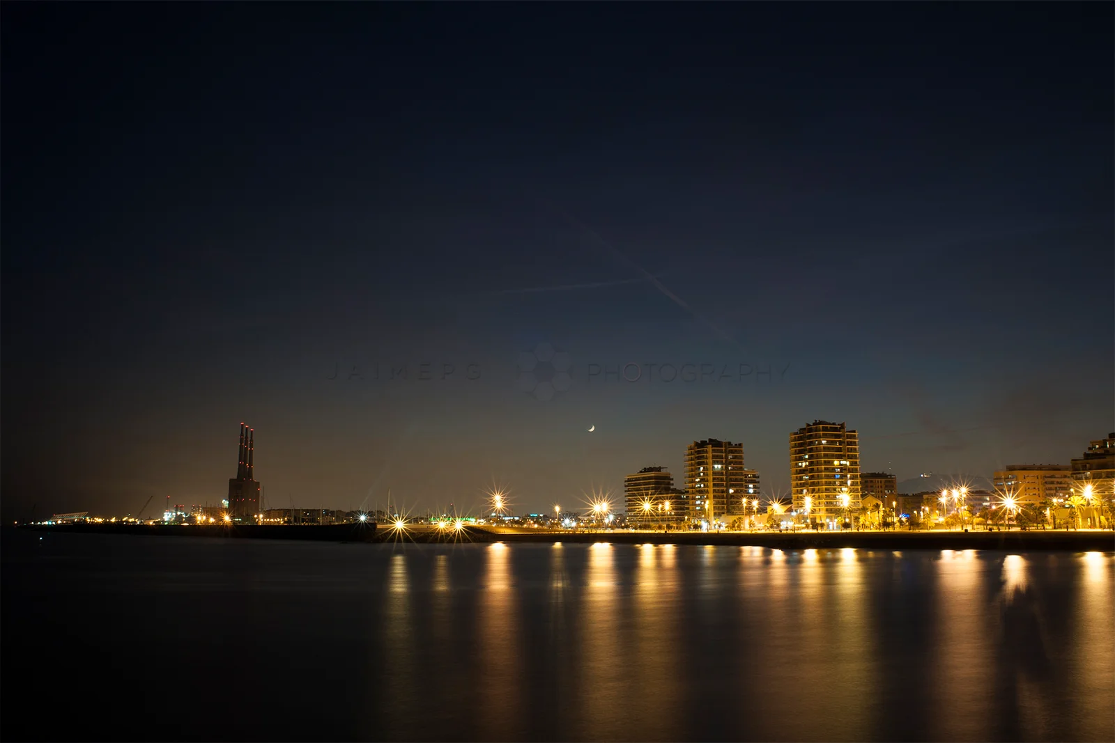 skyline de badalonabarcelona
