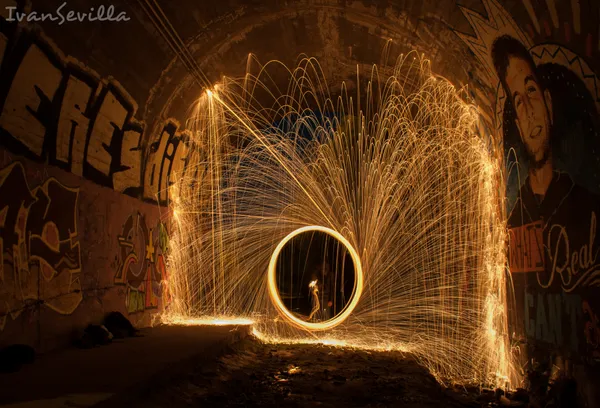luces bajo el puente