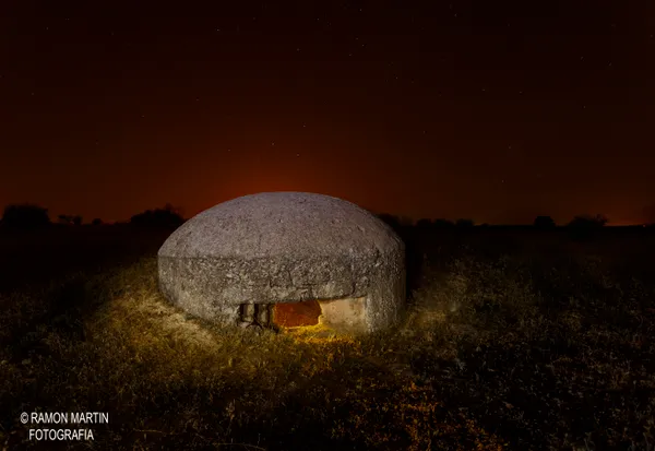 enterrado en el tiempo, fotografía nocturna en Atarfe