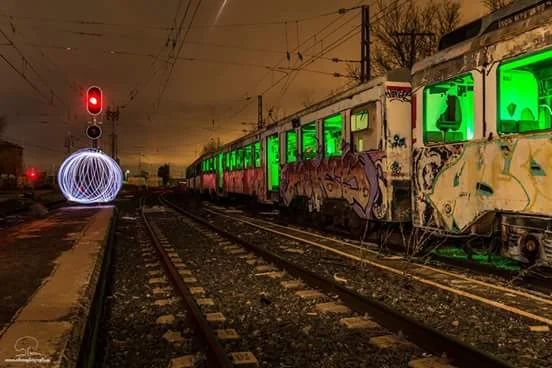 el tren abandonado