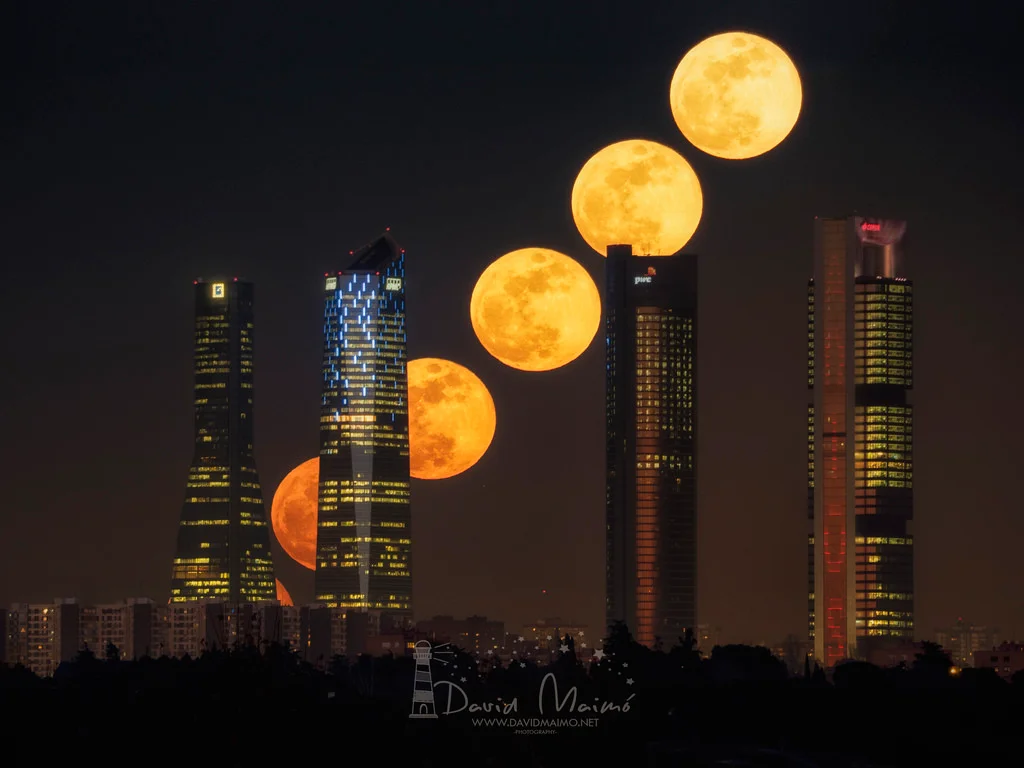secuencia de super luna