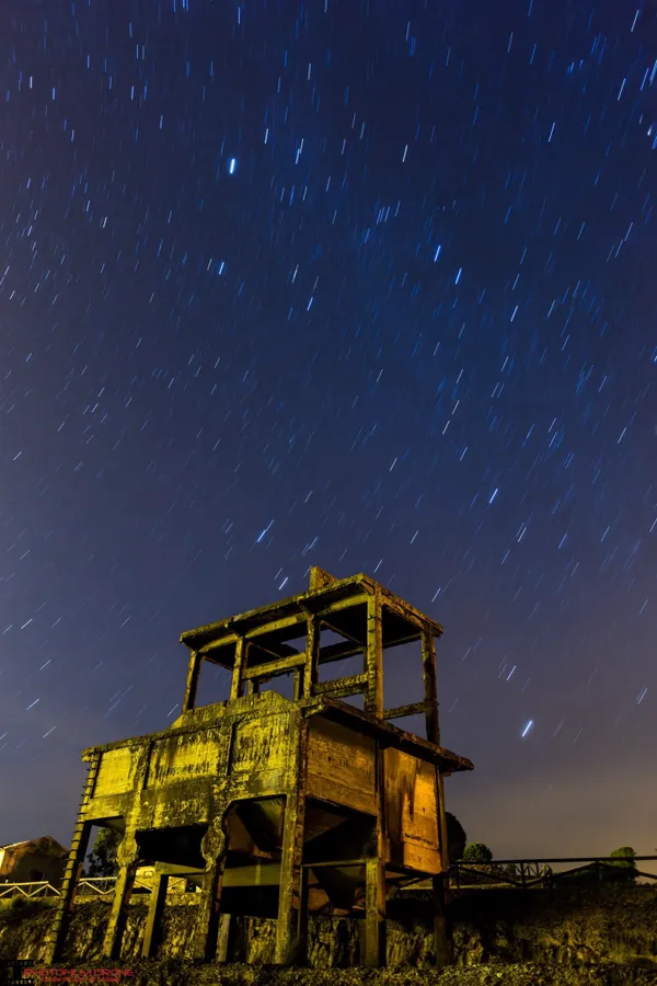 minas de tharsis, fotografía nocturna en Alosno