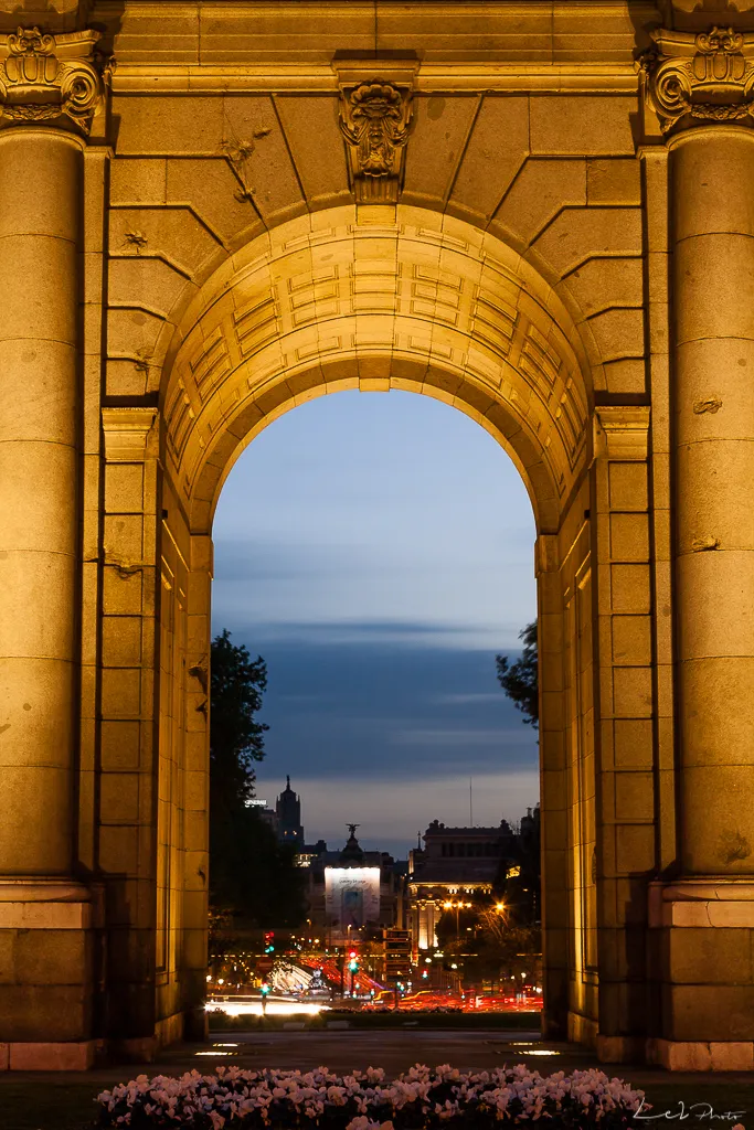 atardecer en la puerta