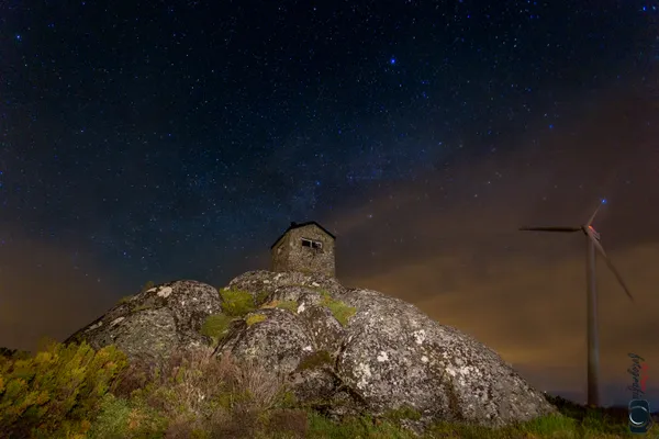 la caseta del viga, fotografía nocturna en Chandrexa de Queixa