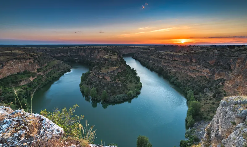 atardecer en las hoces