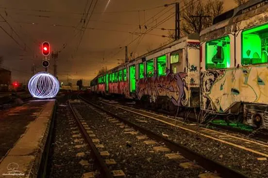 el tren abandonado
