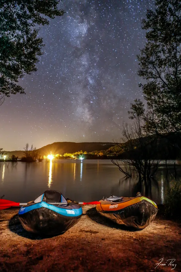 nevegar bajo la va lactea