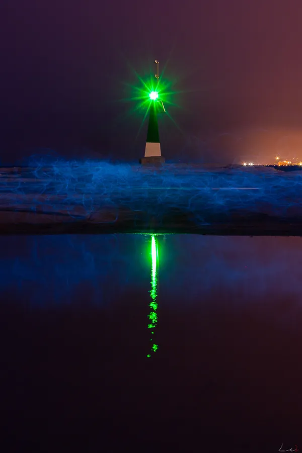 ghostly lighthouse entrance