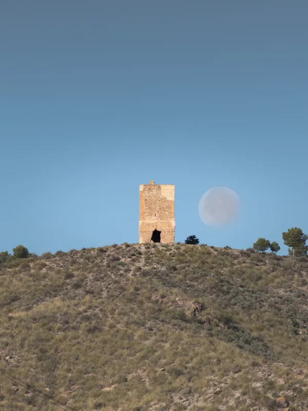 puesta de luna llena