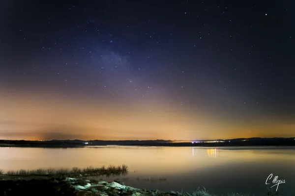 pantano de la pedrera, fotografía nocturna en Orihuela
