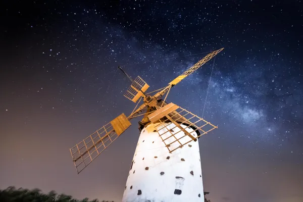 gigantes, fotografía nocturna en La Oliva