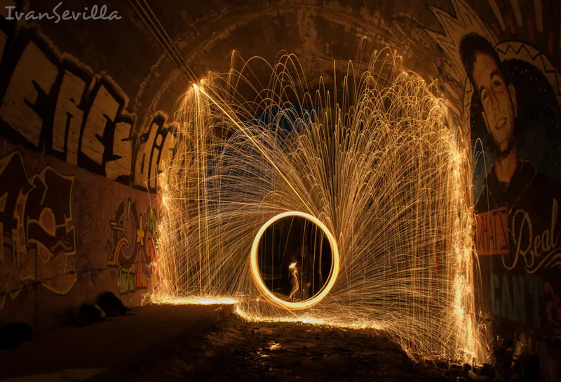 luces bajo el puente
