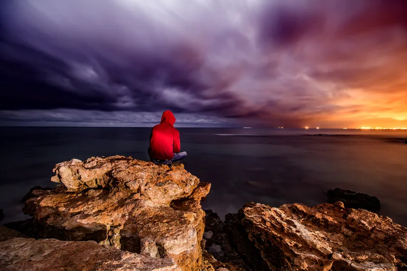solo en la noche