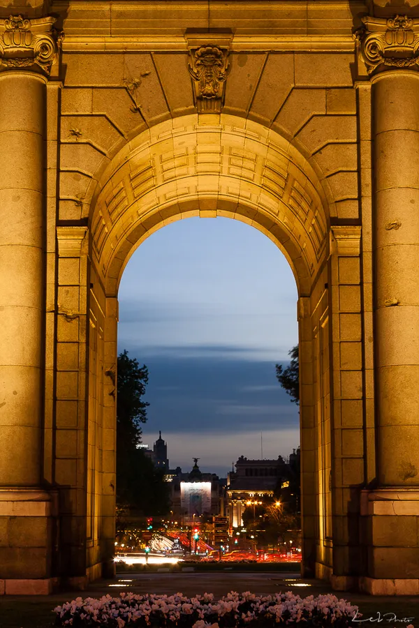 atardecer en la puerta