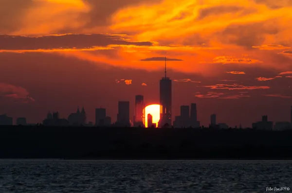 one world trade center desde cross bay boulevard bridge channelhoward beach queens nyc